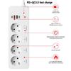 Listwa zasilająca UE gniazdo sieciowe AC Multiprise Smart Home rozszerzenie Adapter elektryczny USB obsługuje PD20W i QC3.0
