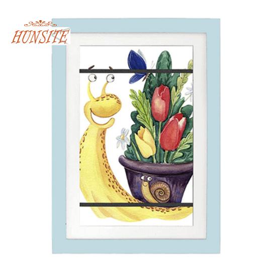 Dětský umělecký rám, přední otevírací rámeček, nástěnná dekorace se snadnou instalací