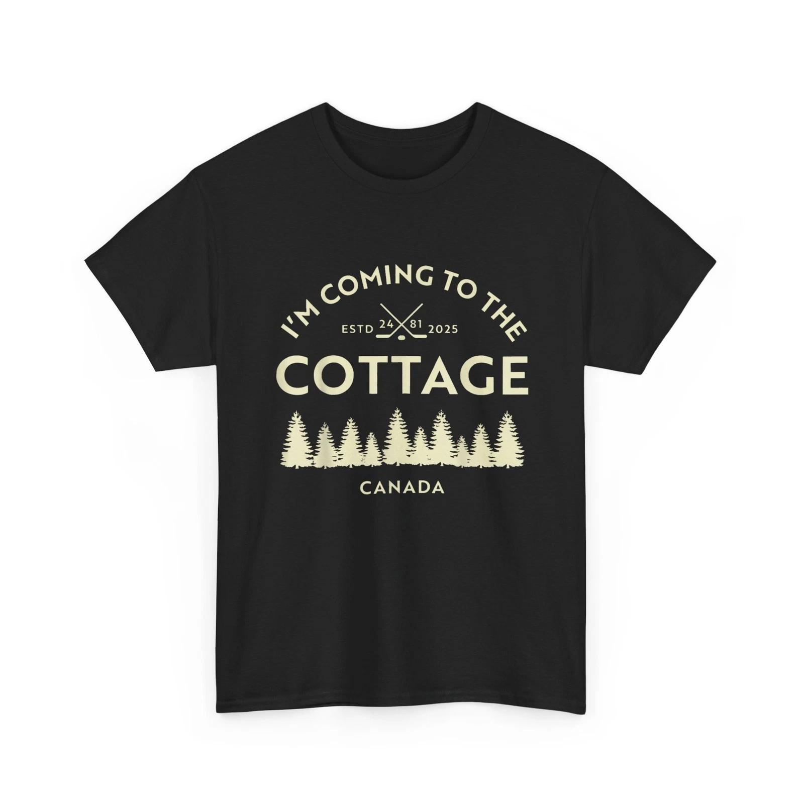 Hockey I m Coming to The Cottage Shirt, Sports Romance Lovers Hockey Fans Shirt L