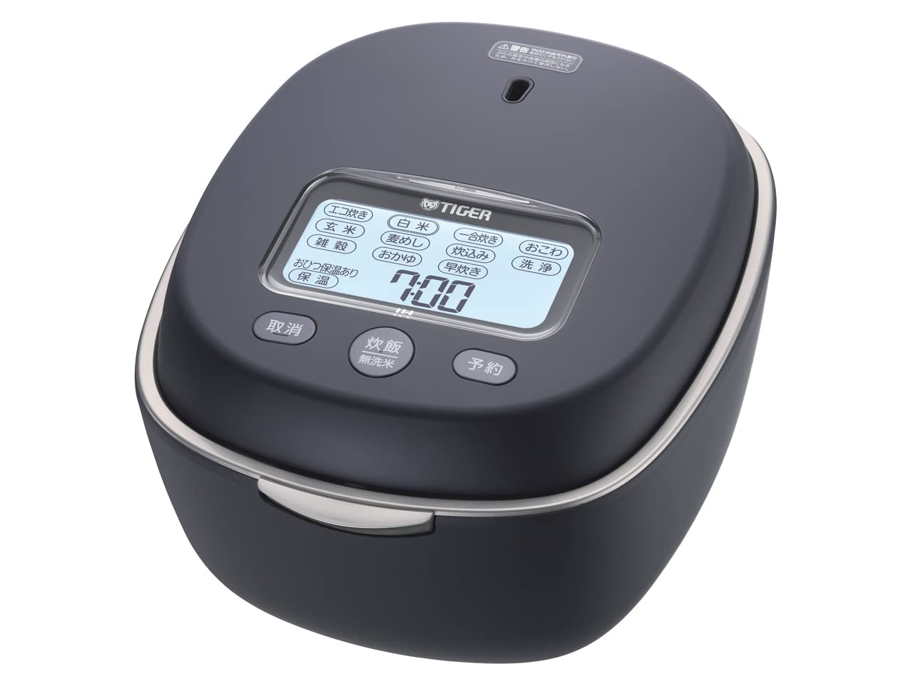 

Tiger Thermos TIGER Rice Cooker Pressure IH Pressure Mechanism Cups Made in Japan Straight Black Earthenware Awabi Cooker Multi-Step 5.5 JPL-S100-KT
