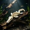 Aquarium Dinosaur Skeleton Decor Fish Tank Decoration, 3D Printed Dino Bone Environment Enhancer Body Model Figurine for Aquarium, Landscaping