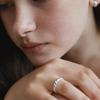 TATIANA (Silver 925) Croissant Ring CR1840