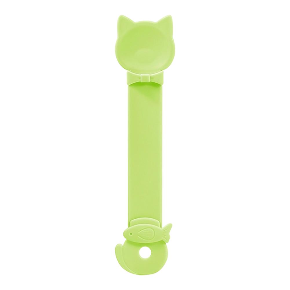 

Mud Treat Dispense Spoon for Cats Pet Supplies Cat Strip Feeder Spoon Long Handle Cat Food Strip Squeezer Pet Meat Spoon зелений