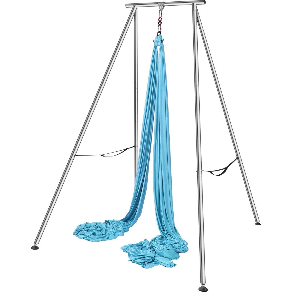 VEVOR Aerial Yoga Frame & Yoga Hammock, 9.67 Ft Height Professional Yoga Swing Stand Comes with 13.1 Yards Aerial Hammock