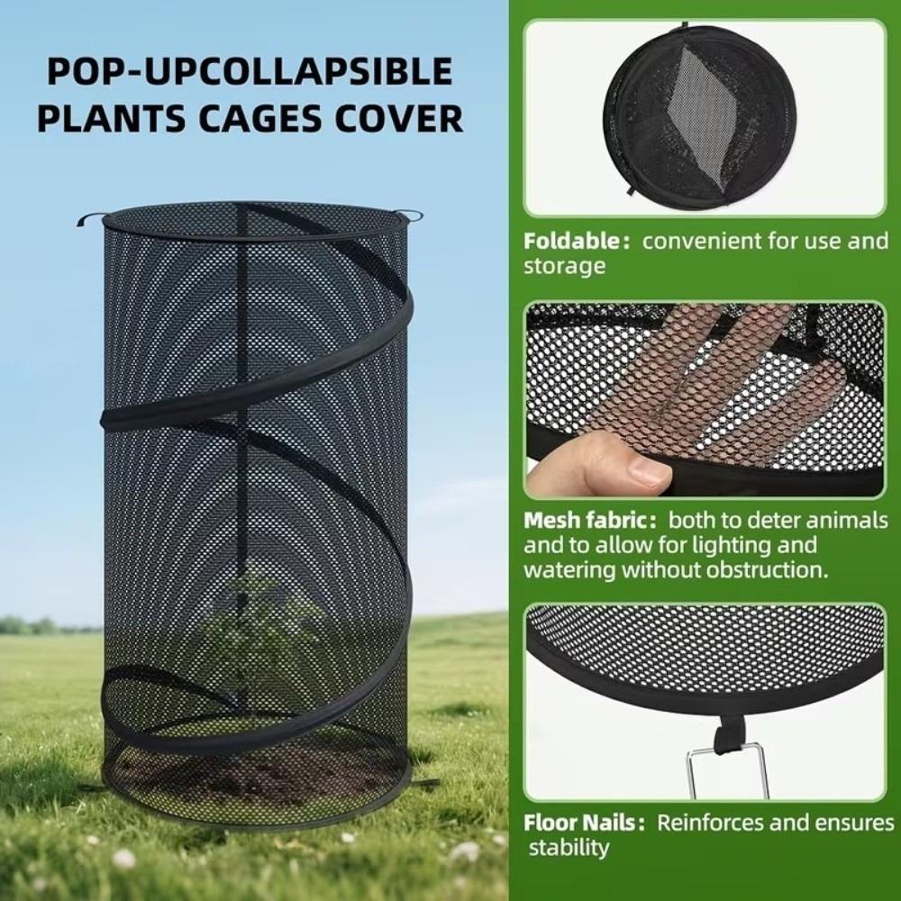 with Ground Stakes Plant Protective Cover Breathable Mesh Plant Cover Vegetable Protection
