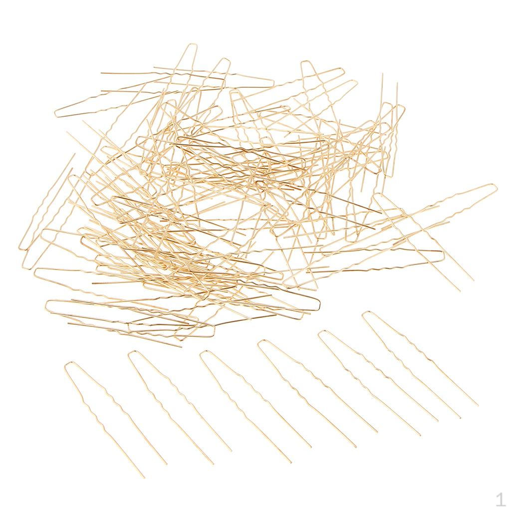 100 Pieces Waved Metal Hair