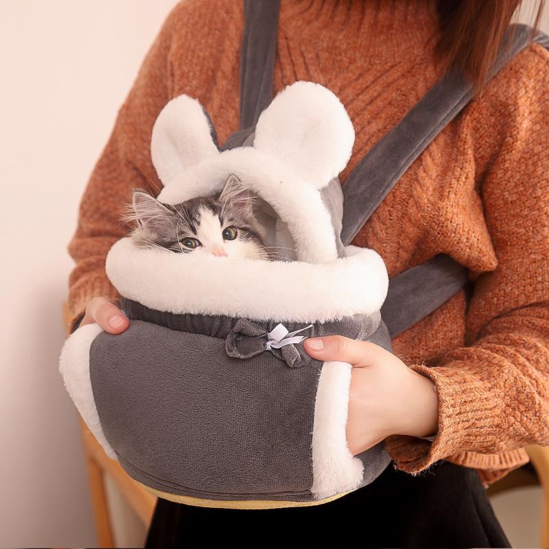 Cute Japanese & Korean Style Cat Backpack and Indoor Bed