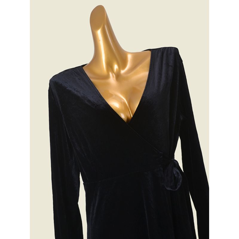 Swedish Fashion Card Depth V Neck Sexy Dress Waist-Tight Fashion Style Elegant Dress