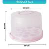 Tall Cake Box with Clear Cover and Nonslip Designs for Holding Layers Desserts Safely During Event Crafted of ABS