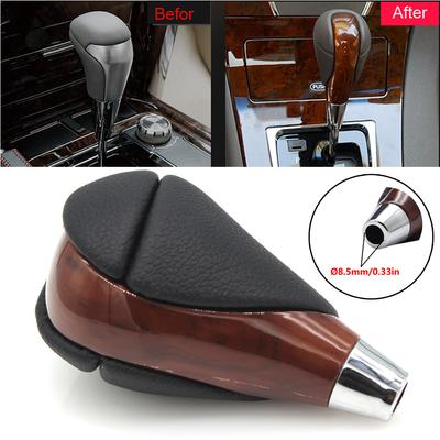Black Red Walnut Car Gear Shift Knob Head Stick Shifter Lever Handball Adapter For Lexus ES350 GS450 RX450h IS350 GS350