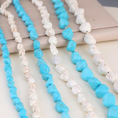 Irregular Turquoise Beads for DIY Bracelets
