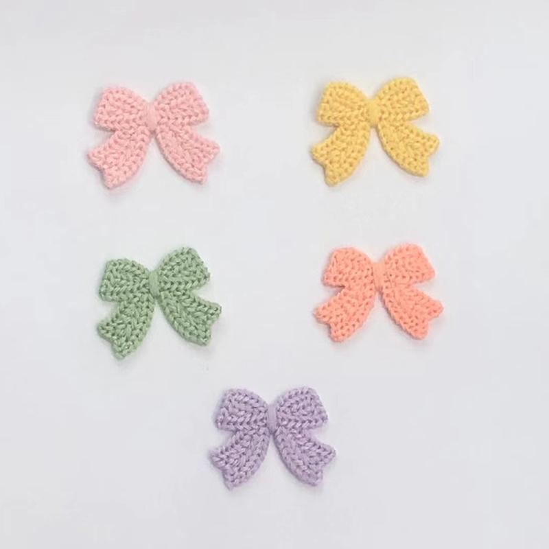 10Pcs 3.6Cm Embroidered Bow Tie Scrapbooking Diy Sewing On Patches Home Decoration Accessories Ornament Supplies