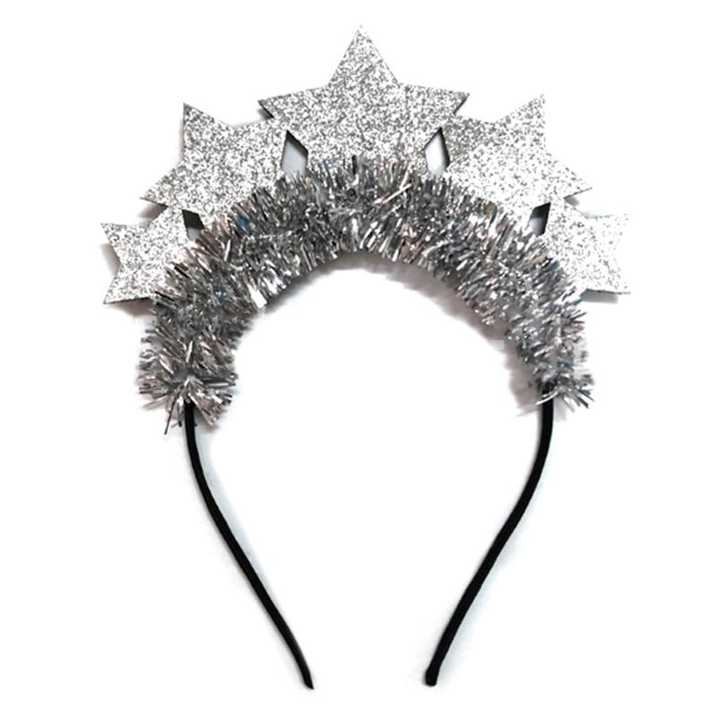 New Year Headband Sparkle Headdress for Women Wedding Christmas New Year Party