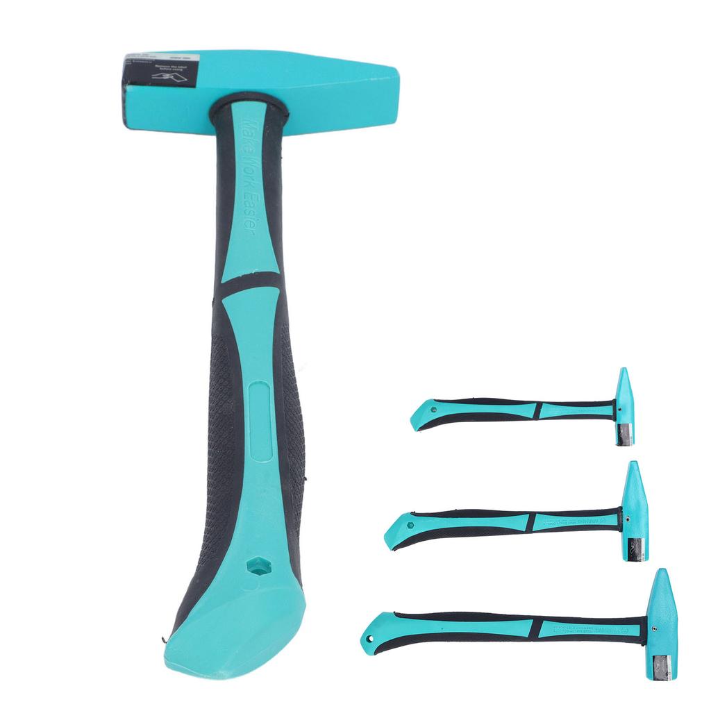 Machinist Hammer Carbon Steel TPR Handle Multi Functional Forging Hammer for Blacksmith Engineers Wo