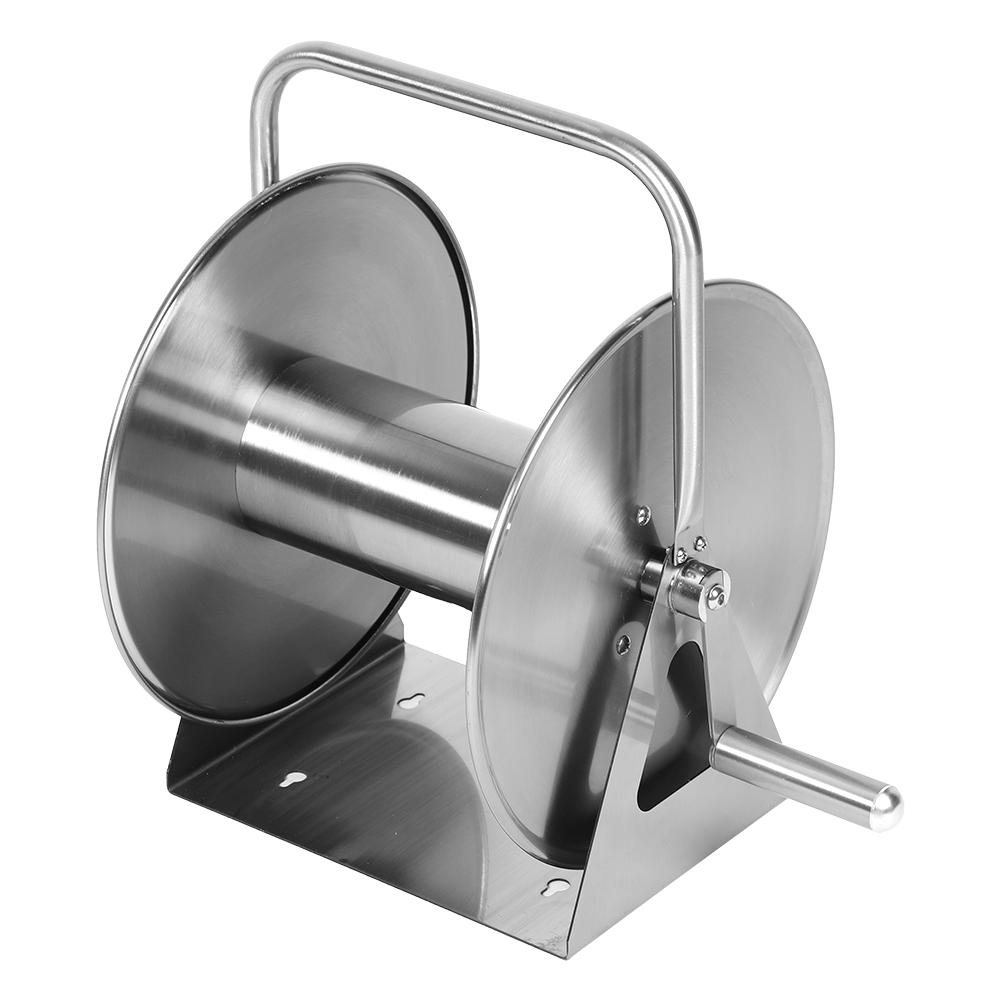 Stainless Steel High Pressure Washer Metal Roll Hose Reel With 1 2in UK Quick Connector