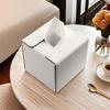 Elegant Faux Leather Tissue Holder Decorative Faux Leather Tissue Box Cover Paper Organizers Perfect For Any Room