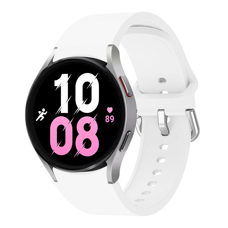 Pulseira Original Para Samsung Galaxy Watch 4/5/6 classic 47mm 43mm 44mm 40mm Sem Espaços Pulseira de Silicone Galaxy Watch 5 pro 45mm band