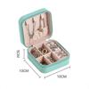 Travel Jewelry Case Exquisite Large Capacity Scratch Resistant Portable Jewelry Organizer Box for Outdoor Travel Blue