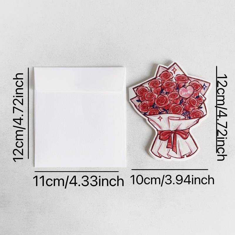 3D Retro Foldable Christmas Tree Greeting Card with Envelope - Perfect for Best Friends or Couples.