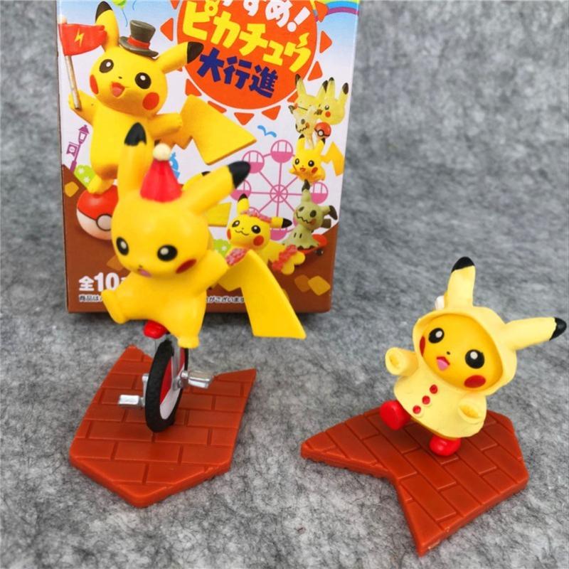Anime Pokemon Action Figure Pikachu Circus City Parade Series Kawaii Model Doll Blind Box Toys Collection Ornaments Kids Gifts