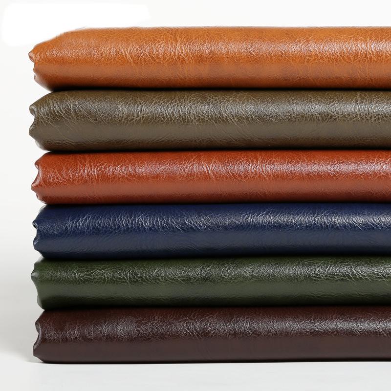 Crazy Horse Faux Leather Fabric: Waterproof PU Imitation for Sofa, Car, and Furniture Upholstery