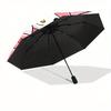 My Melody & Friends Automatic Opening and Closing Cartoon Umbrella - Small Umbrella Suitable for Various Occasions, Portable 3-Fold Small Umbrella for