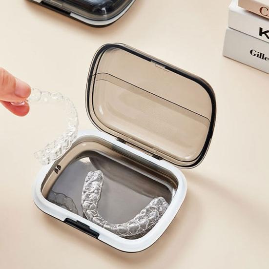 Přenosný úložný box na rovnátka Bezpečný omyvatelný design Ekologický Cestování do domácí kanceláře Neviditelný box na rovnátka