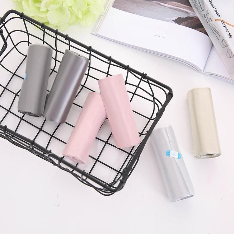 6 Rolls of 120 Thickened Plain Garbage Bags Large Kitchen and Bathroom Household Plastic Bags