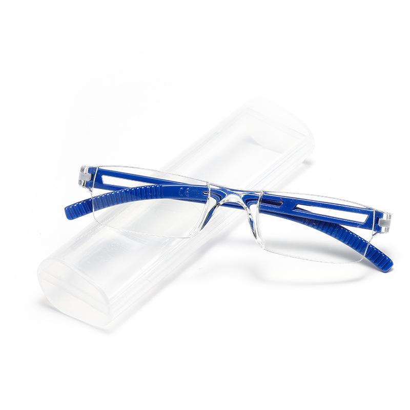 Hot-Selling One-Piece Frameless Anti-Blue Reading Glasses Ultra-Light High Definition Old Glasses