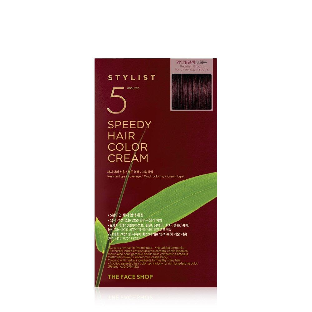 

[The Face Shop] Stylist 5 Minute Speedy Hair Color Cream (Вино коричневое)