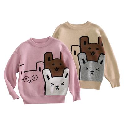 Children's Clothing Spring New Children's Sweaters Cartoon Sweaters Baby Girl Clothes