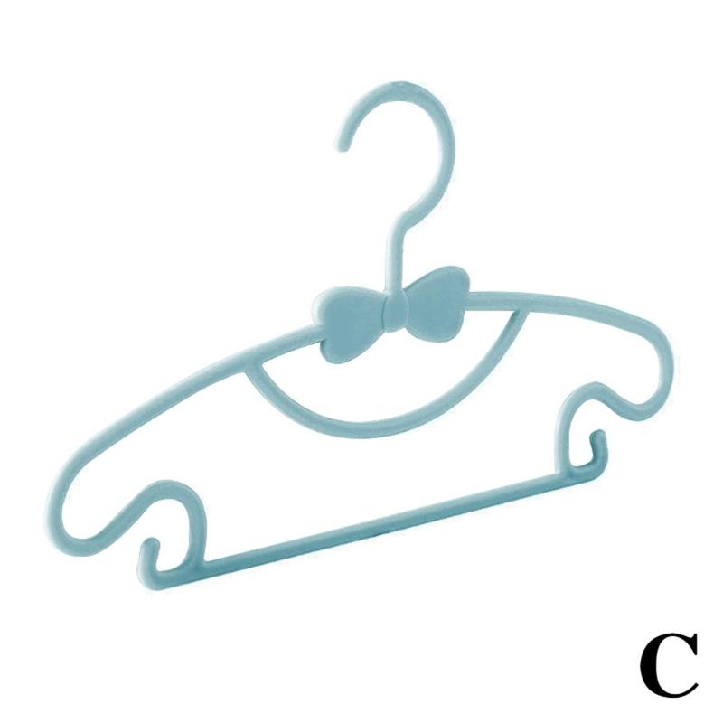 5pcs Kids Clothes Hangers Portable Multifunction Hook Design Clothes Drying Rack For Kid Plastic Baby Hangers Clothes Storage F1M3
