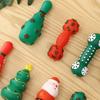 Dog Chew Toys Christmas Pet Dog Squeaky Toy Bite Resistant Puppy Toy Teeth Cleaning Interactive Dog Toys Christmas Gifts For pet