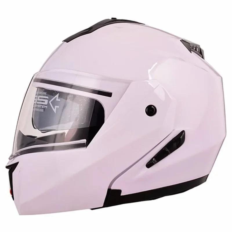Latest DOT Approved Safety Modular Motorcycle Helmet Dual Lens Interior Visor Flip-Up Voyage Racing Helmet for Motorcyclists