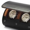 Woodten Luxury Leather Watch Case with Double Travel Watch Storage Gift for Men and Women Slots, Case,