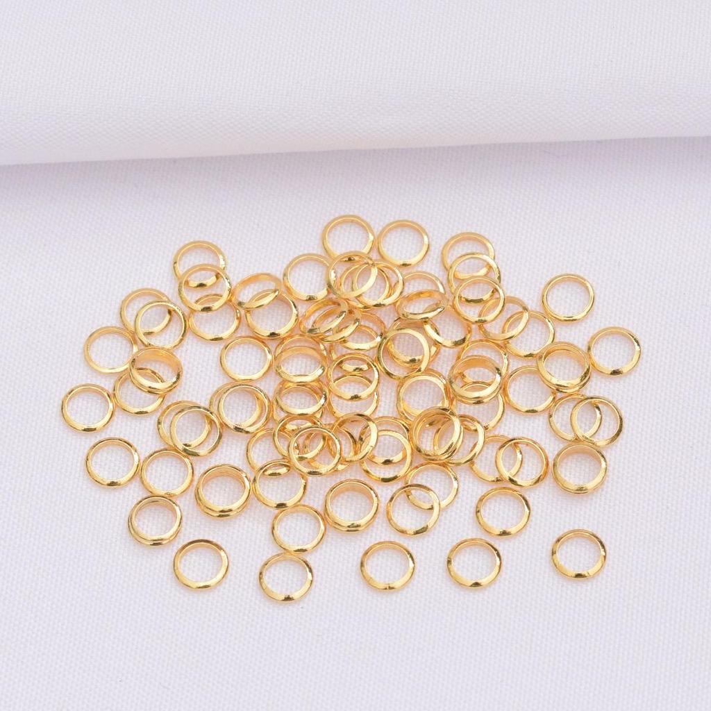 Gold-Filled Color-Preserving Jump Ring Clasps for DIY Jewelry - Necklace & Bracelet Connector Accessories