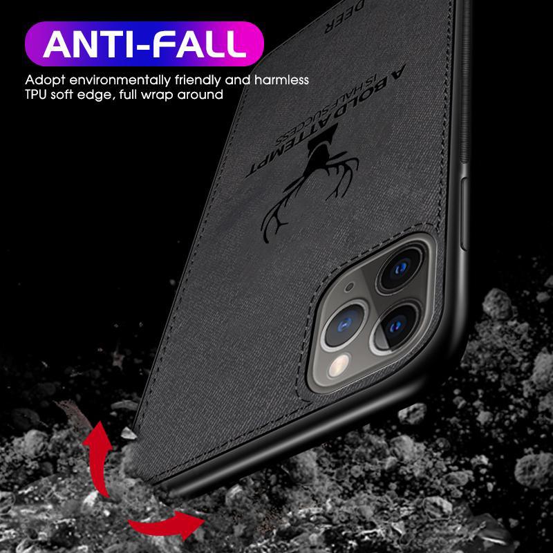 For Honor X9C X9D X7D X7C Case Luxuy Brand Cloth Texture Deer Fabric Jeans Elk Cover for Honor 600 600 Pro Phone Casing