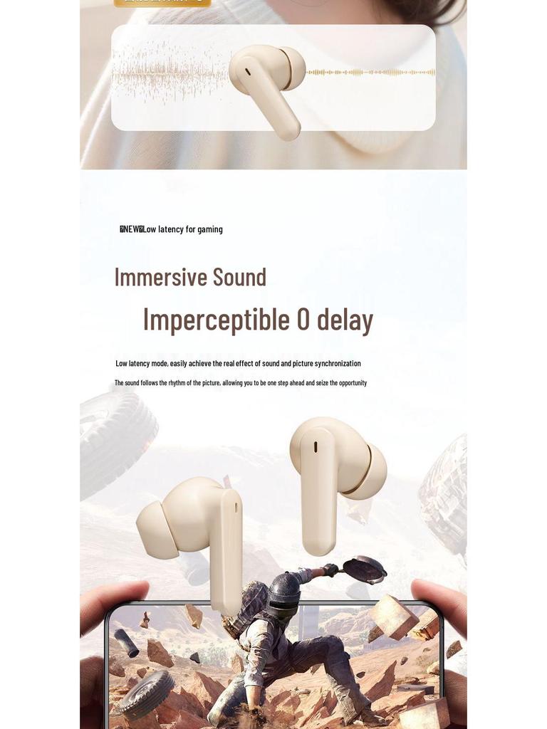 2025 Wireless Noise-Cancelling In-Ear Bluetooth Headphones for Sports, Compatible with Android, Huawei, and Apple