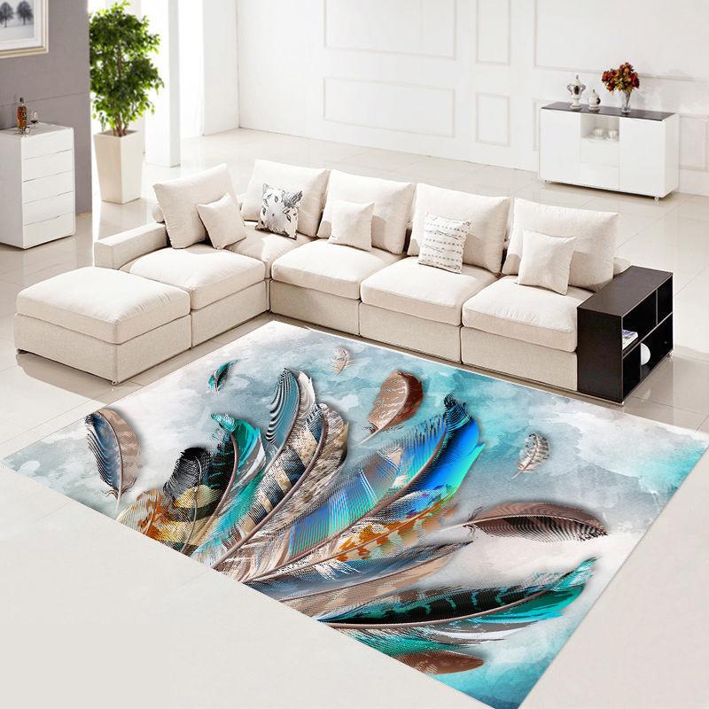 

Легкий Роскошный Простой Стиль Геометрический Ковер Коврик Спальня Кровать Полный Ковер Домашнее Украшение Гостиной Диван Одеяло 80*120cm