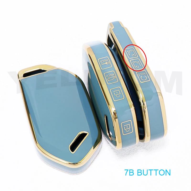 

Чехол для ключа автомобиля с 4/5/6/7/8/9 кнопками для Kia Carnival EV9 Picanto GT Line 2024 для Hyundai Smart Remote Auto Shell Accessories