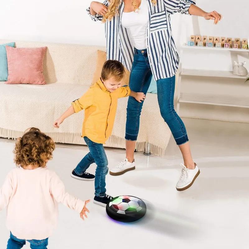 LED Hover Soccer Ball Air Power Training Football for Kids Adults Indoor Outdoor Sports Game Birthday Gift Ideas Cool Toys