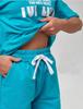 European-American Summer Casual Home Shorts Set - Letter Print Pullover & Short Sleeves