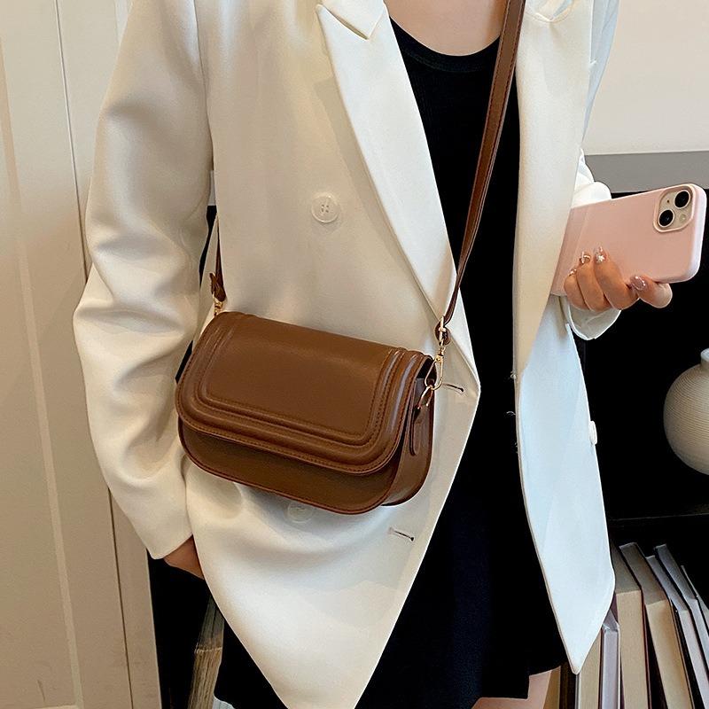 Women Simple Fashion Casual Flap Small Square Crossbody Bag
