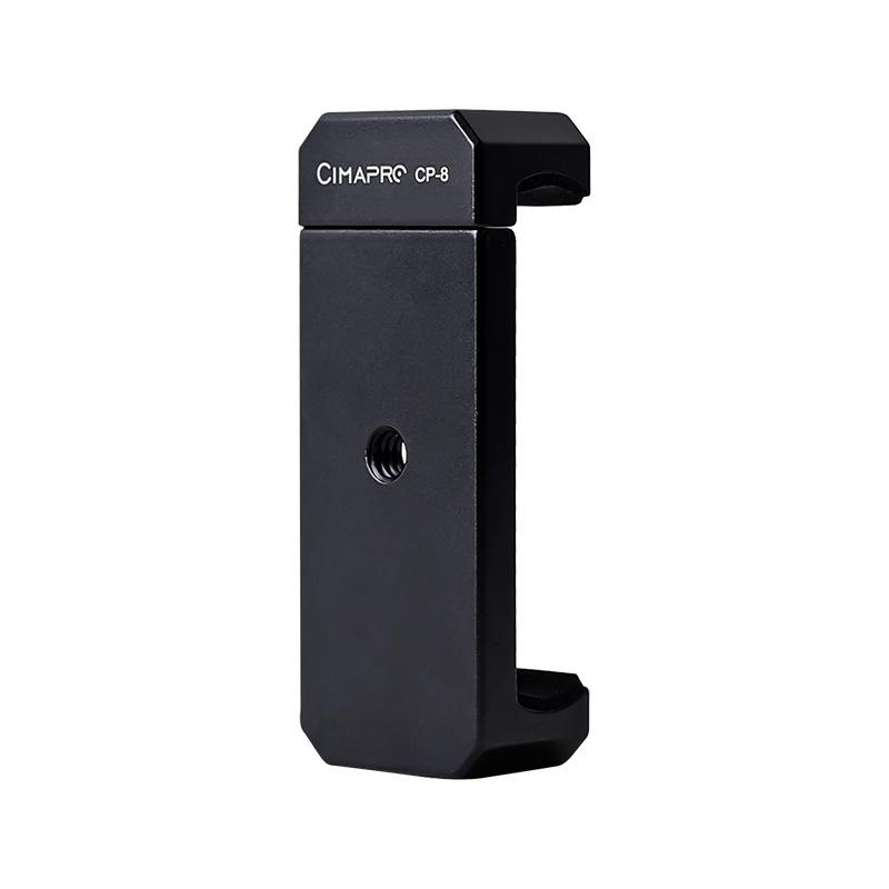 Desktop Photography Tripod Stand with Clip and Cold Shoe Mount for Smartphones