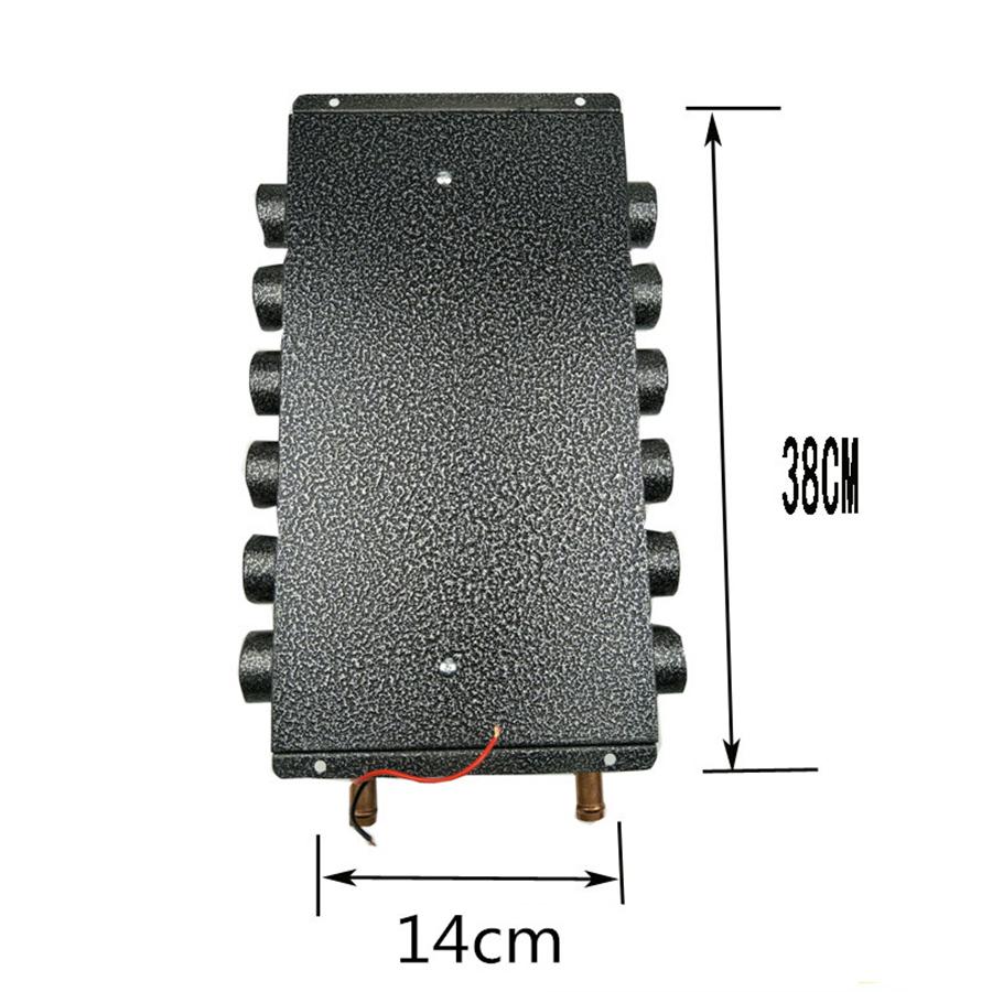 12V Dual-Side 12-Port All-Copper Under-Dash Heater