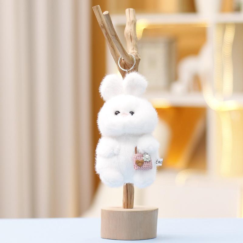 Handbag Delightful Rabbit Plush Toy Keychain For Children Gift And Collect