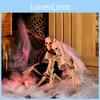 Feestelijk Halloween Skelettenkoppel Decoratieve Props Realistisch Plastic Bruidspaar Ontwerp 21x10cm