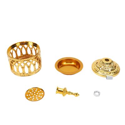 Vintage Incense Holder Zinc Alloy Decorative Incense Holder with Lid for Aromatherapy Ornament Gold