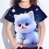 Summer T-Shirts 3D Print Animal Dog O-Neck T Shirt Casual Boys Girls Tops Oversized Fashion Kids Tees Harajuku Children Clothing
