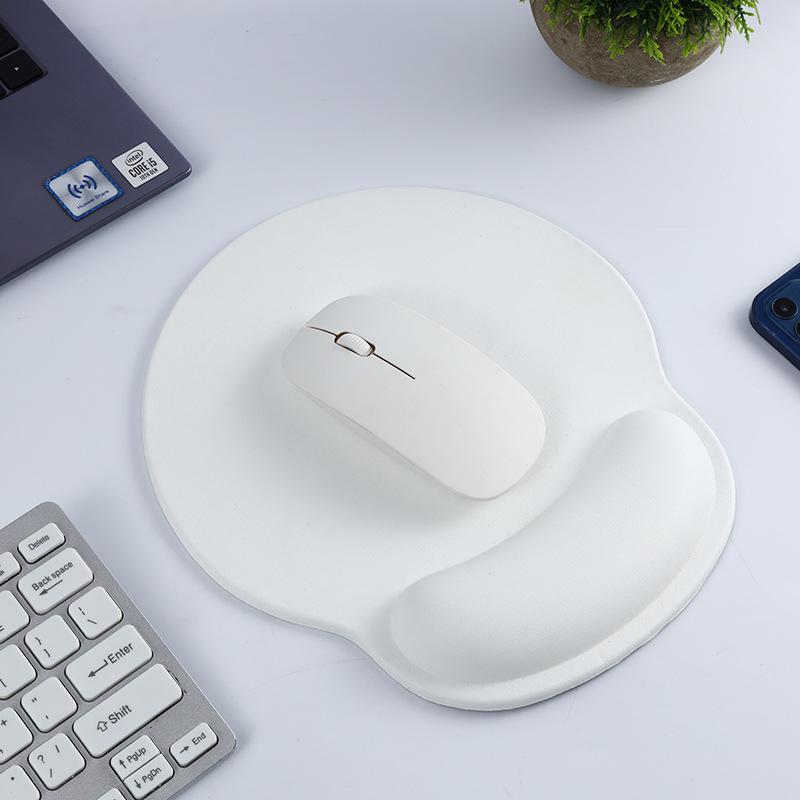 Non-Slip Silicone Mousepad with Wrist Support High-Performance PU Surface Waterproof Horizontal  Comfortable Gaming Office Use
